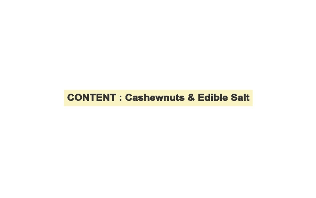 D'nature Fresh Roasted & Salted Cashewnuts    Pack  40 grams